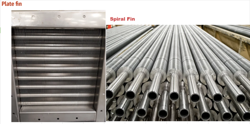 Differences Between Plate & Spiral Fin Heat Exchangers